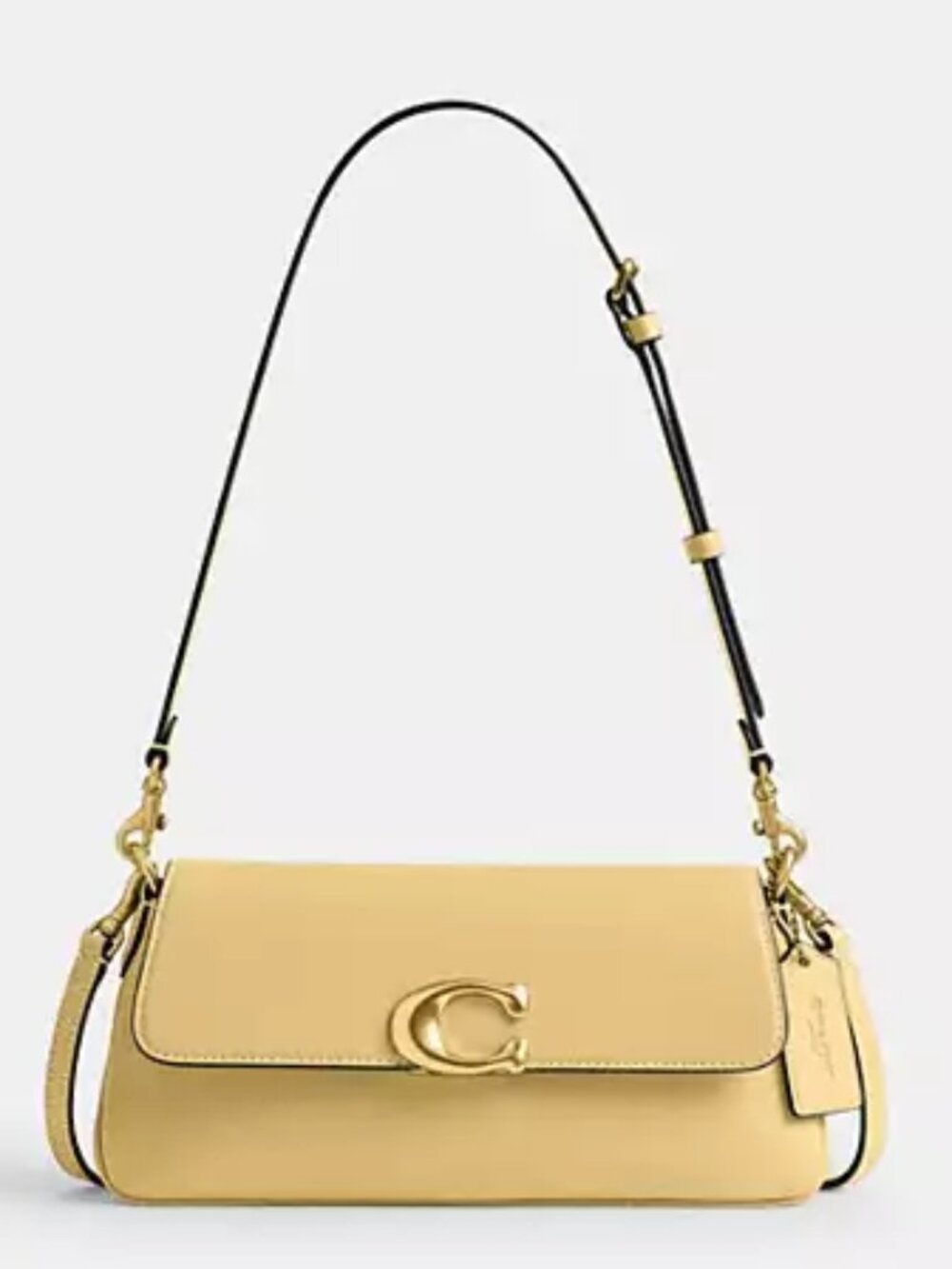 NWT ✅ COACH Jet Shoulder Bag #CAM16  Vanilla / Brass 2 Straps ⭐ NWT